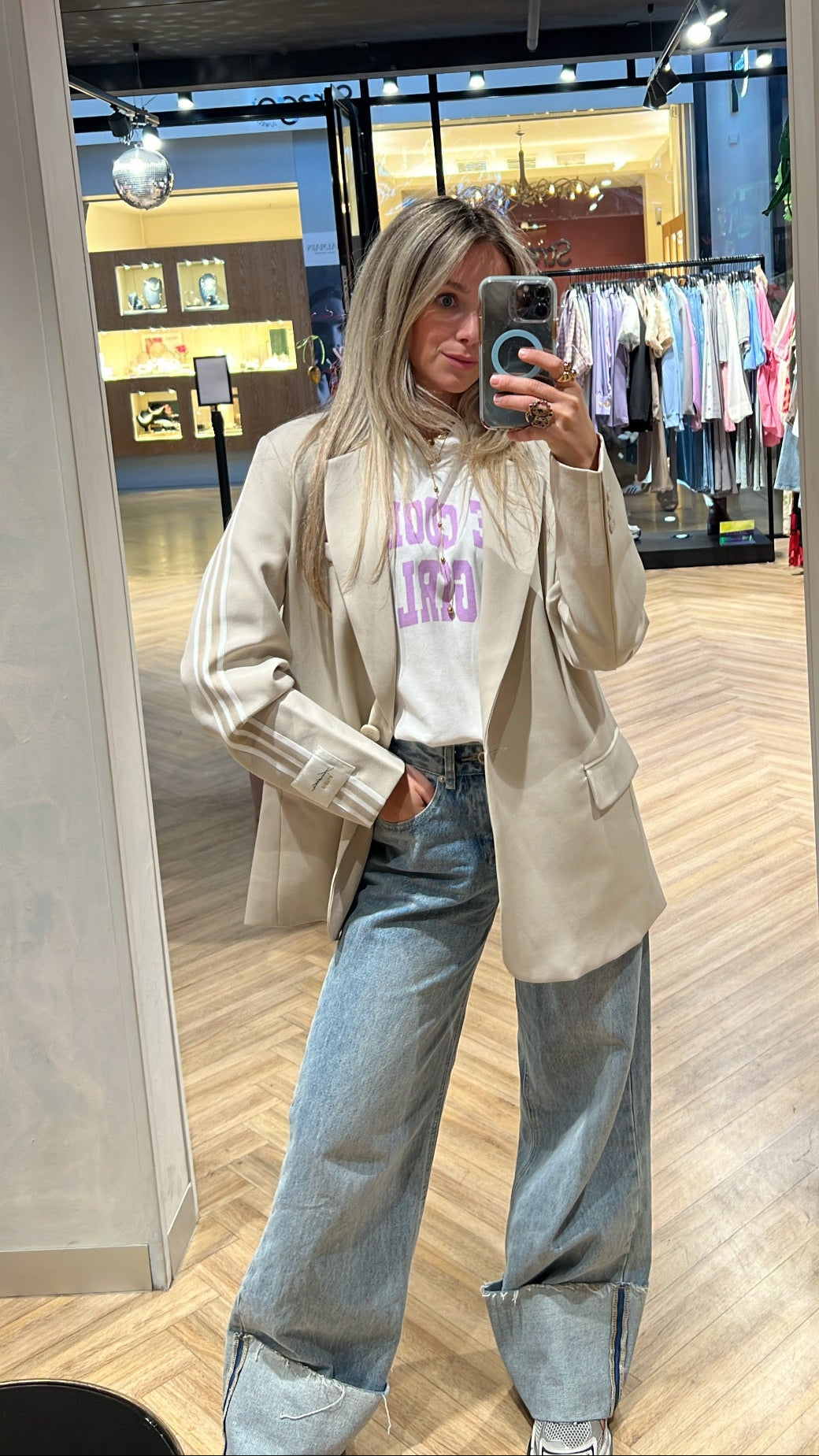 Stripe blazer