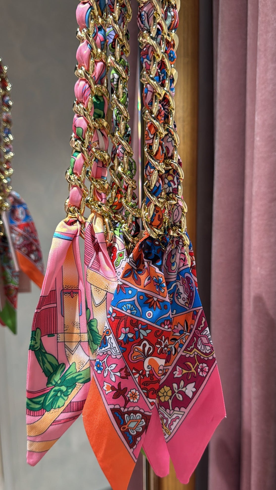 Satin chain - Roze