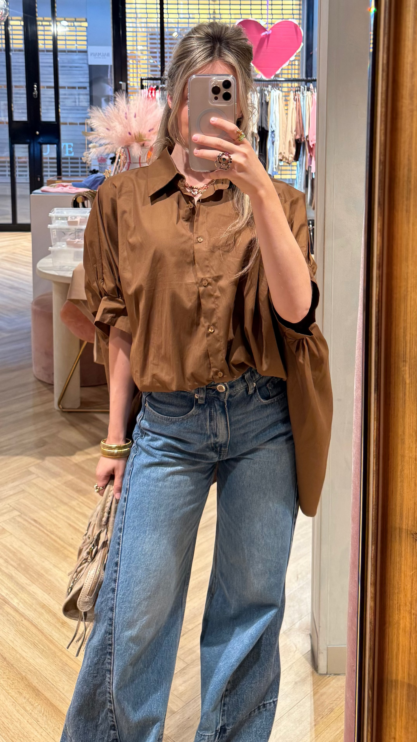 Blouse katoen - Korte mouw