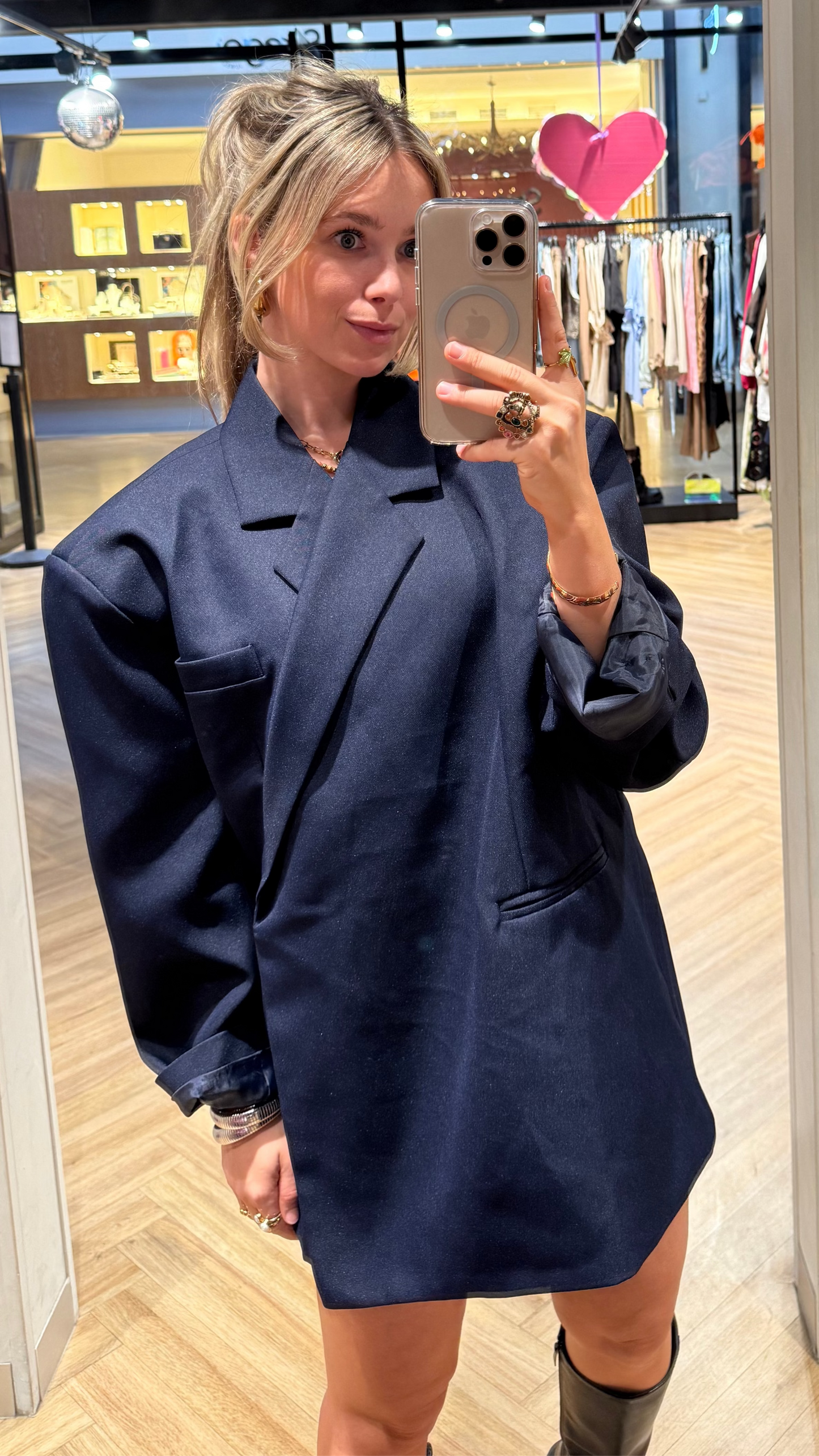 Oversized blazer - Navy
