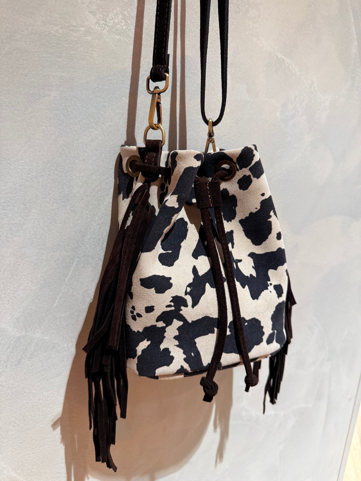 Leather shoulder bag - cow