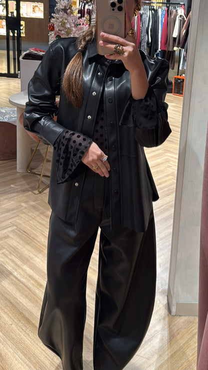 Blouse getailleerd pu