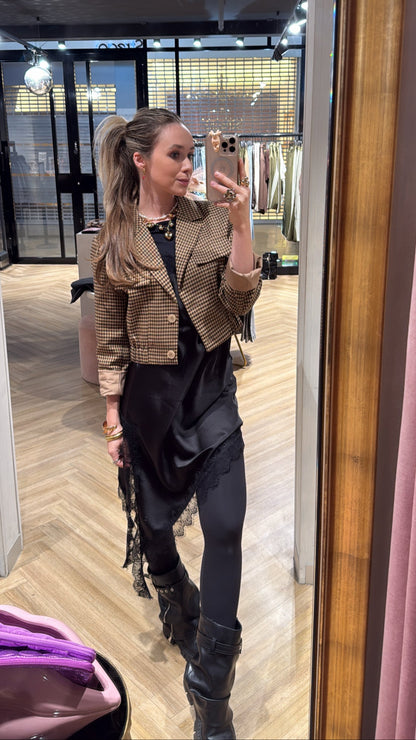 Lace top - Zwart