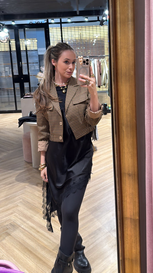 Lace top - Zwart