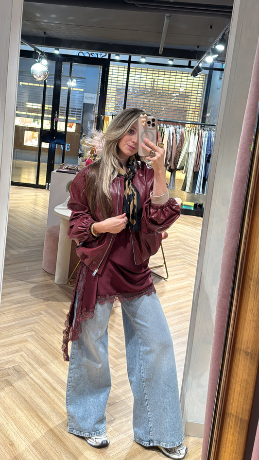 Lace top - Bordeaux