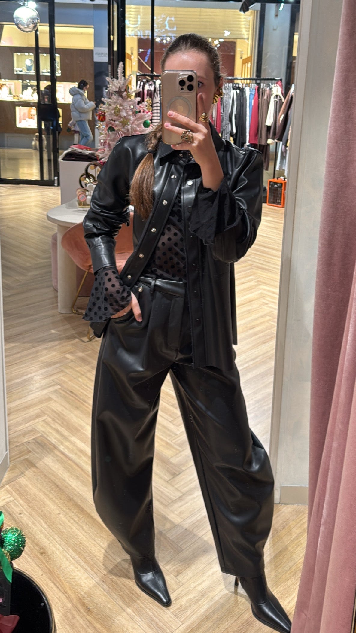 Blouse getailleerd pu