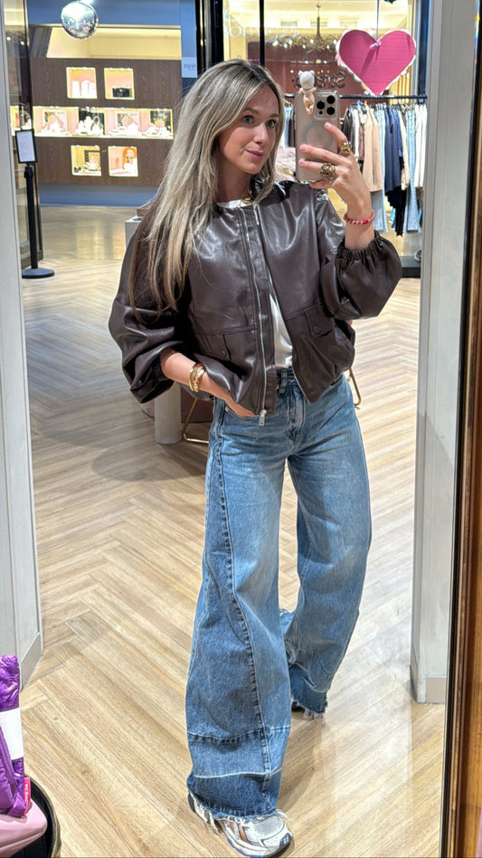 Bomber jacket - Bruin