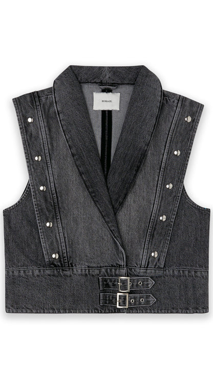 Homage - Waistcoat With Belt and Studs