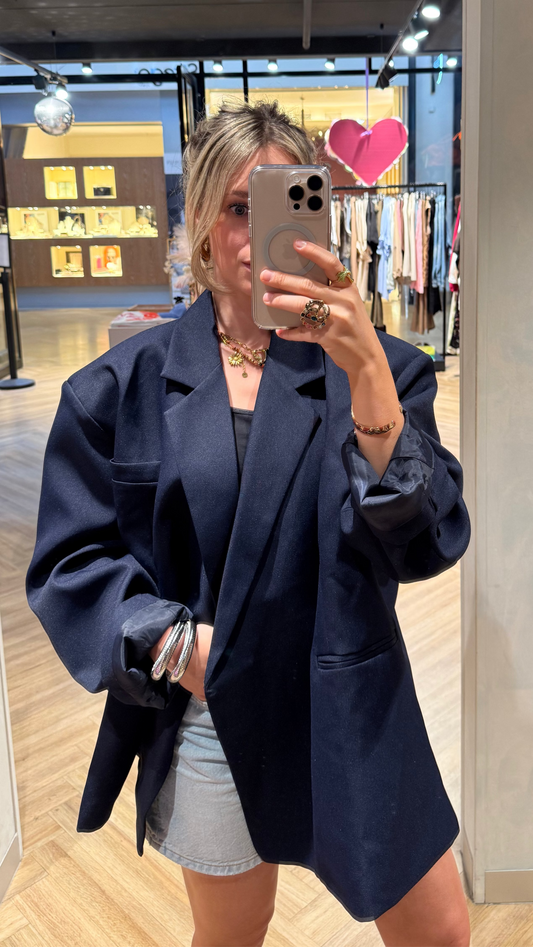 Oversized blazer - Navy
