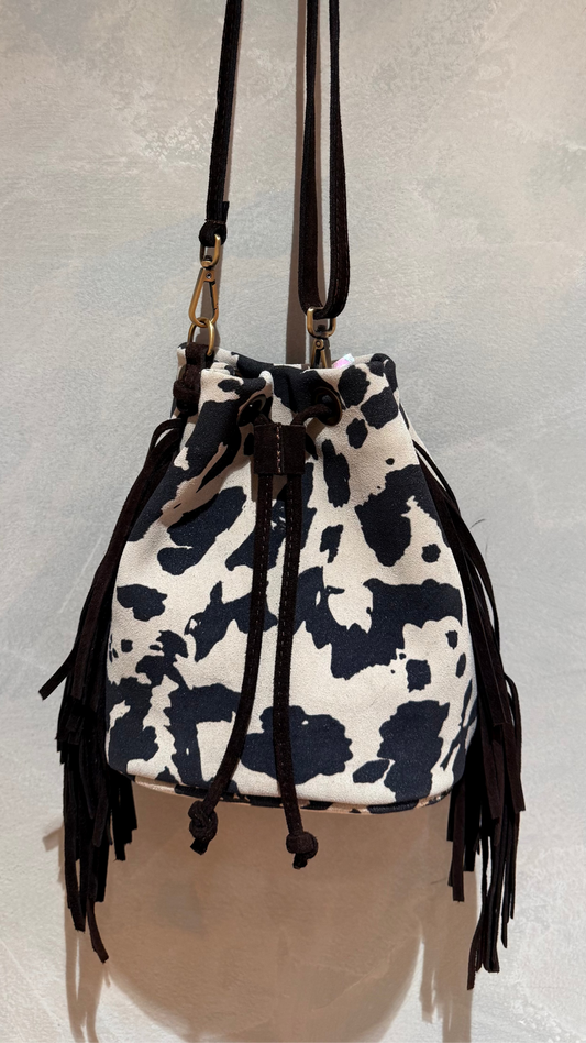 Leather shoulder bag - cow