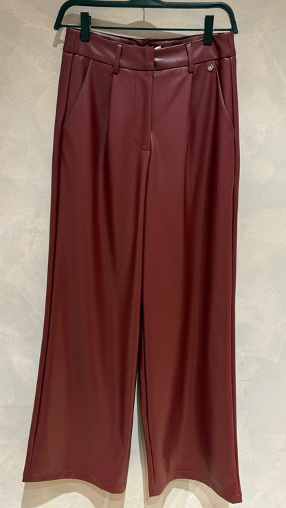 Pu pantalon - Bordeaux