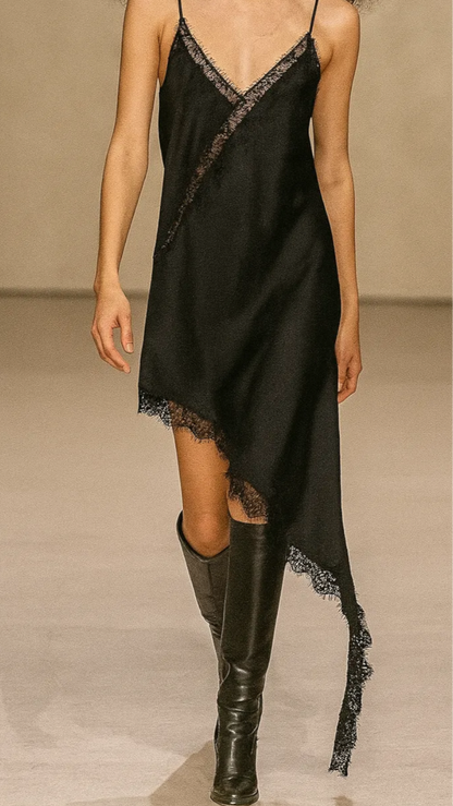 Lace top - Zwart